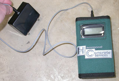 Concrete Resistivity Meter in use